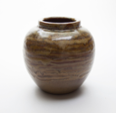 Image of Vase of Warbler Ware with Mocha Glaze